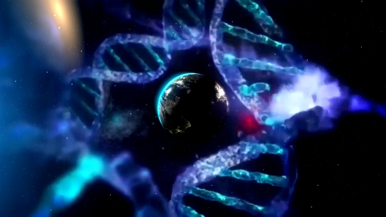 详情图-DNA分子。地球。生物信息。遗传密码。假设,说明