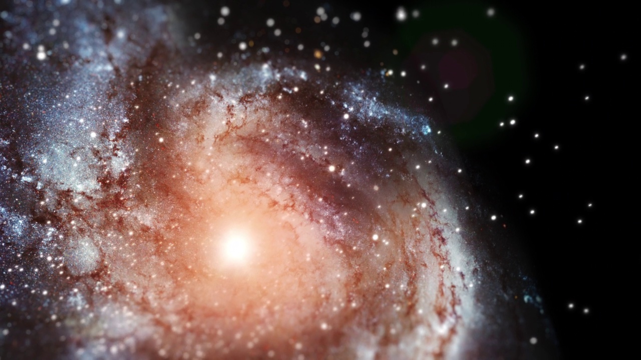 詳情圖-恒星、行星和宇宙與星系、太陽系和外層空間星云或天文科學(xué)。在明亮的銀河中，黑暗的天堂和宇宙能量的幻想、光和占星之美