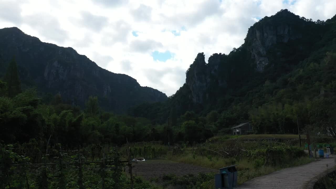 鸟瞰中国浙江温州雁荡山南部