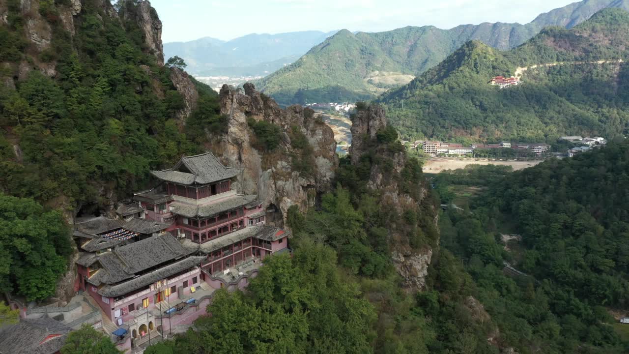 鸟瞰中国浙江温州雁荡山南部