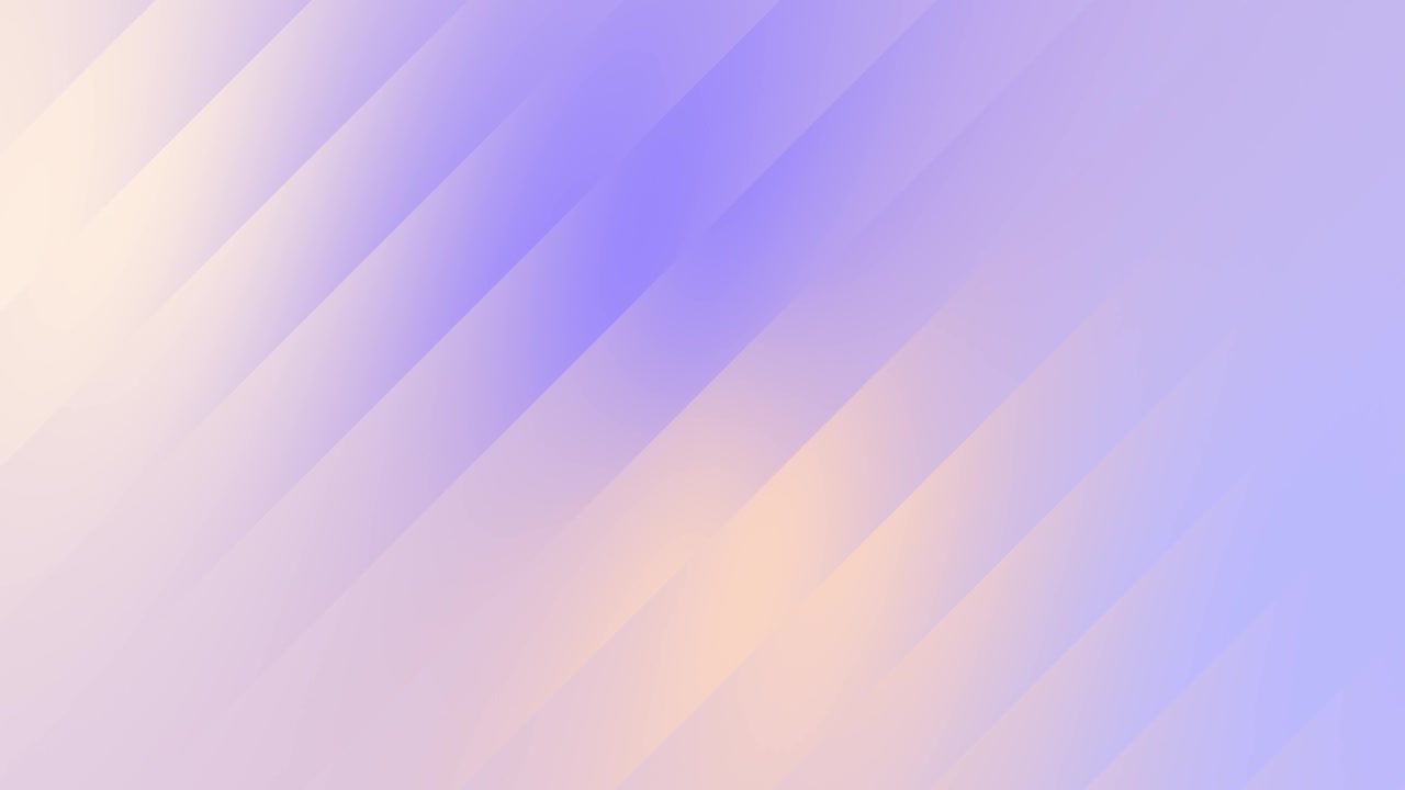 詳情圖-長春花、干紫丁香、金針菇和杜鵑花斜線漸變背景環(huán)。移動彩色斜條紋動畫。軟浮動彩色過渡背景。