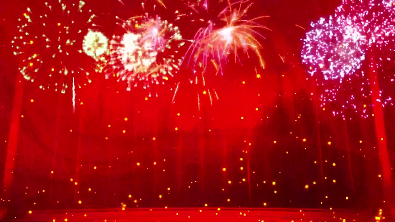 詳情圖-紅色背景煙花動(dòng)畫(huà)視頻