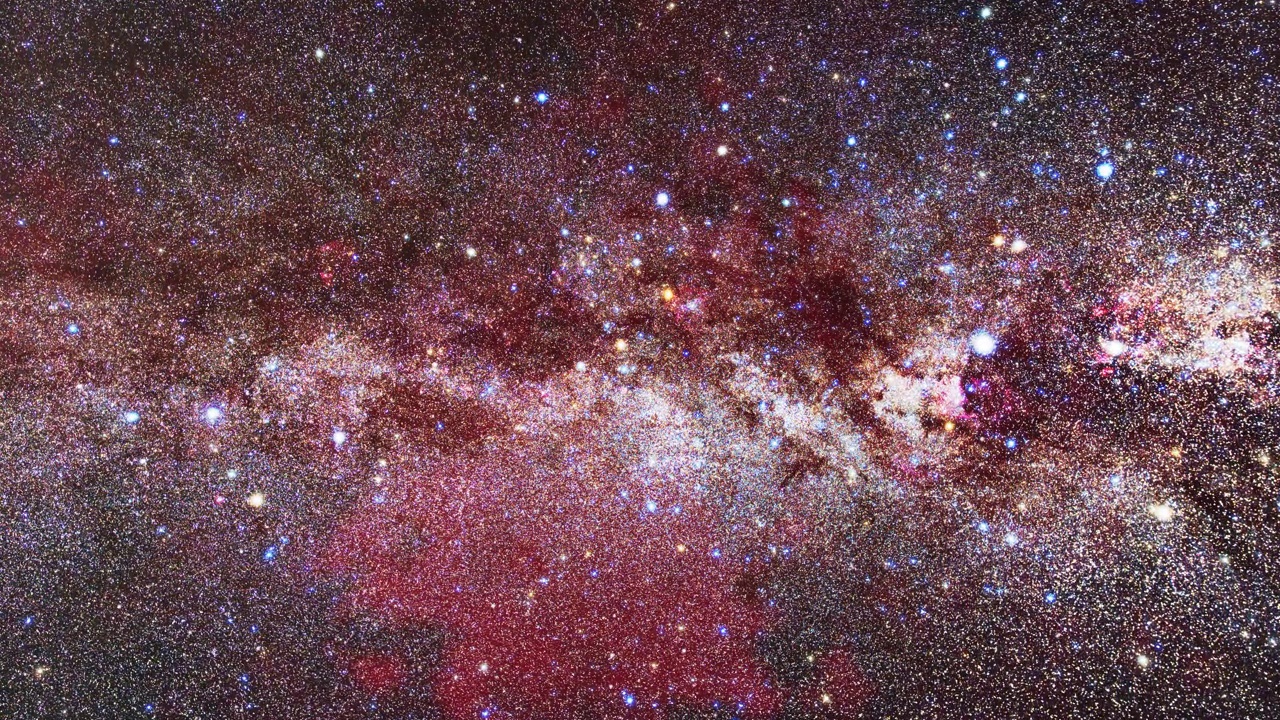 閃爍的銀河星星和星座。