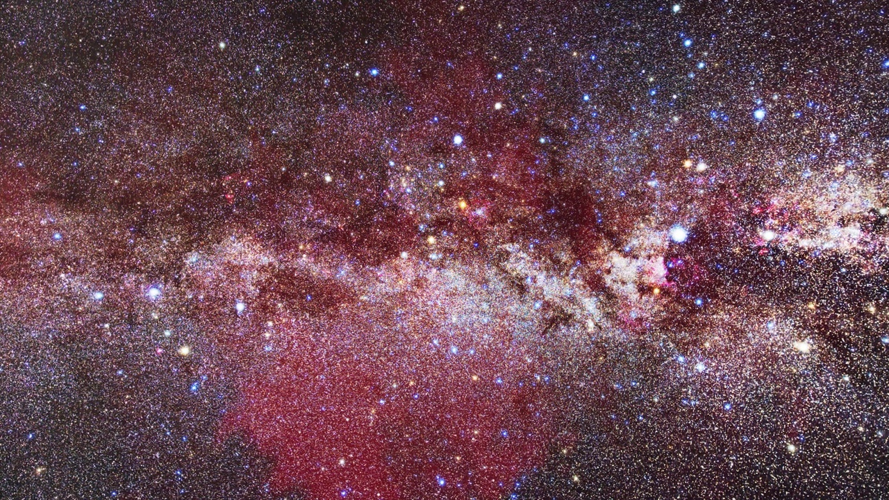 詳情圖-閃爍的銀河星星和星座。