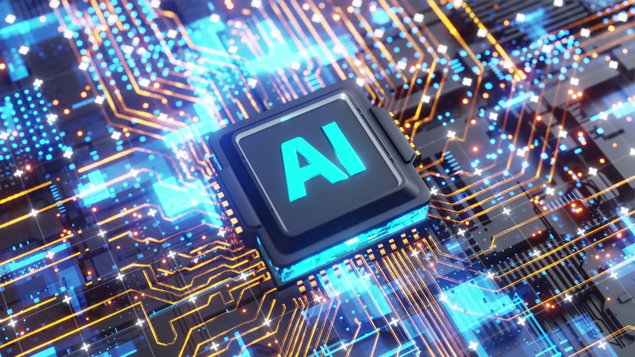 AI CPU电路板概念