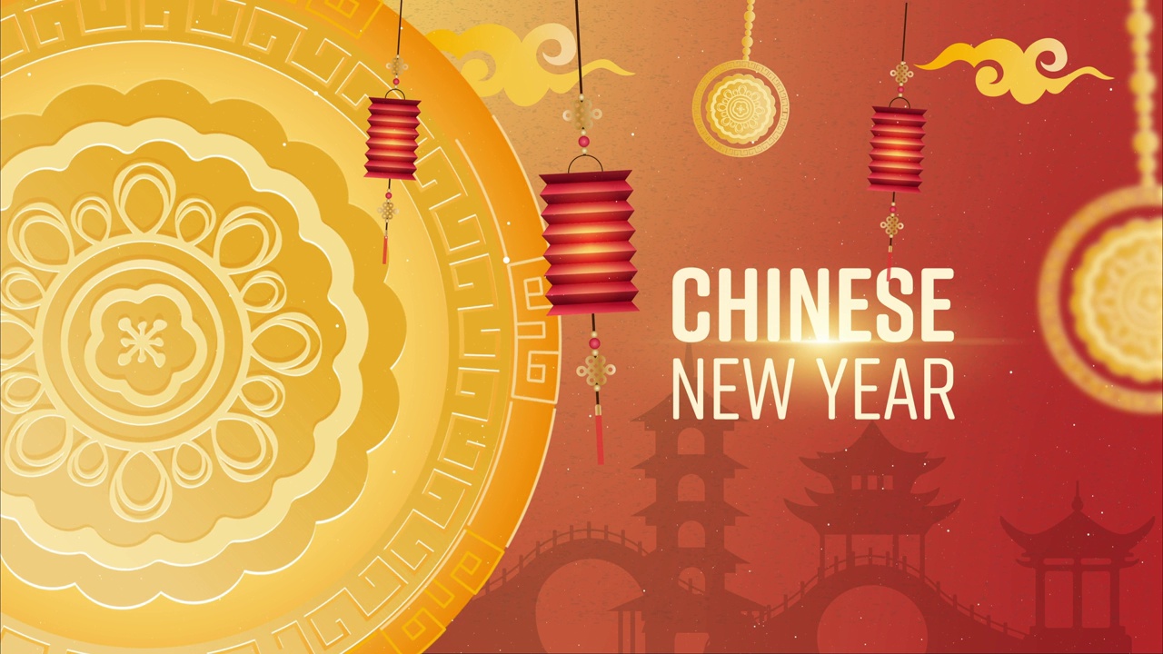 中国新年快乐2023红色