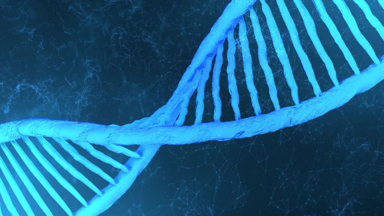 艺术网络空间中的双螺旋dna结构。