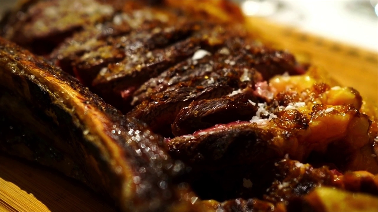 Chuletón de vaca, Galician bone in rib steak, Typical Spanish meat dish