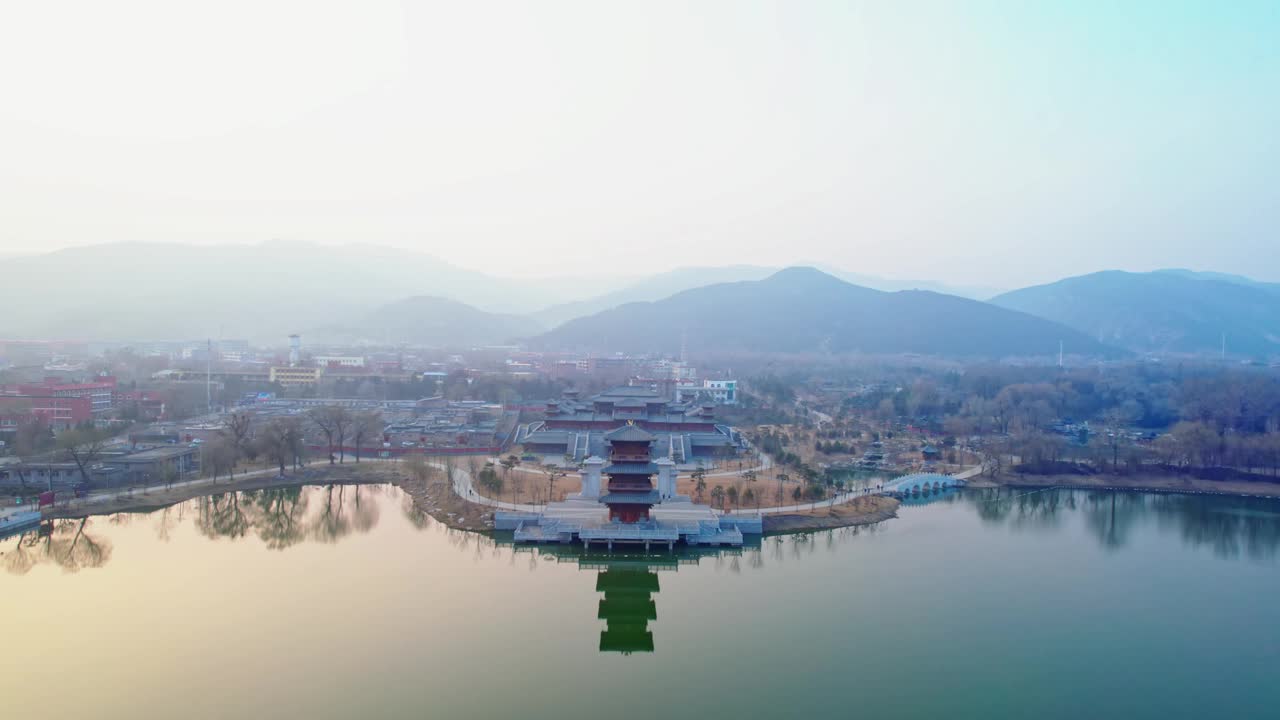 航拍中国古代建筑园林