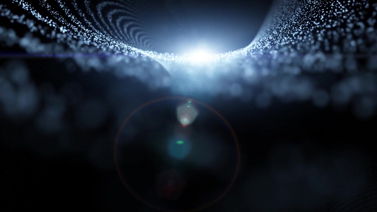 詳情圖-未來魔幻模糊閃亮的3d隧道動畫。在閃耀的宇宙中概念性的抽象飛行。