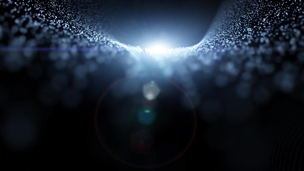 詳情圖-未來魔幻模糊閃亮的3d隧道動畫。在閃耀的宇宙中概念性的抽象飛行。