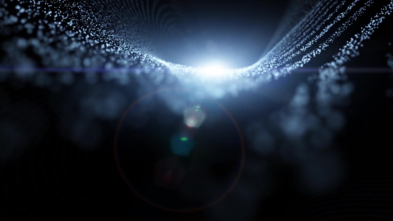 詳情圖-未來魔幻模糊閃亮的3d隧道動畫。在閃耀的宇宙中概念性的抽象飛行。