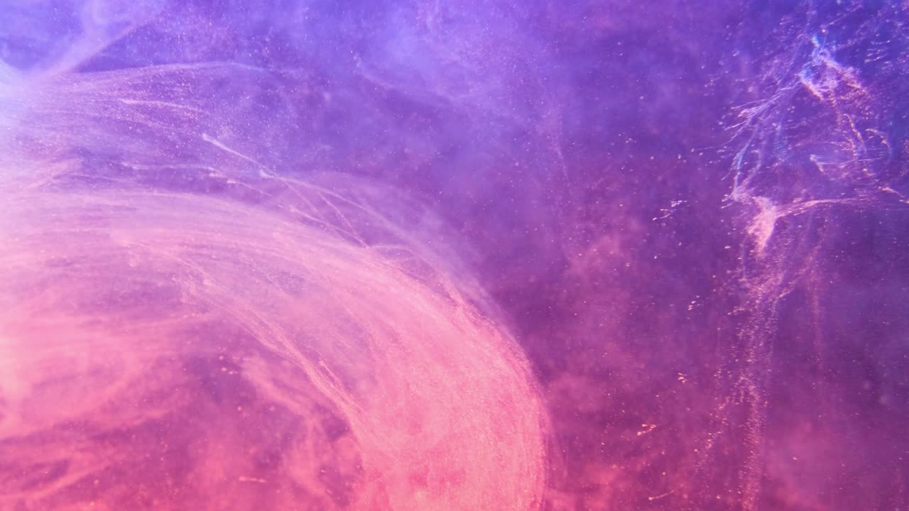 墨射液溅粉红紫色霓虹灯云