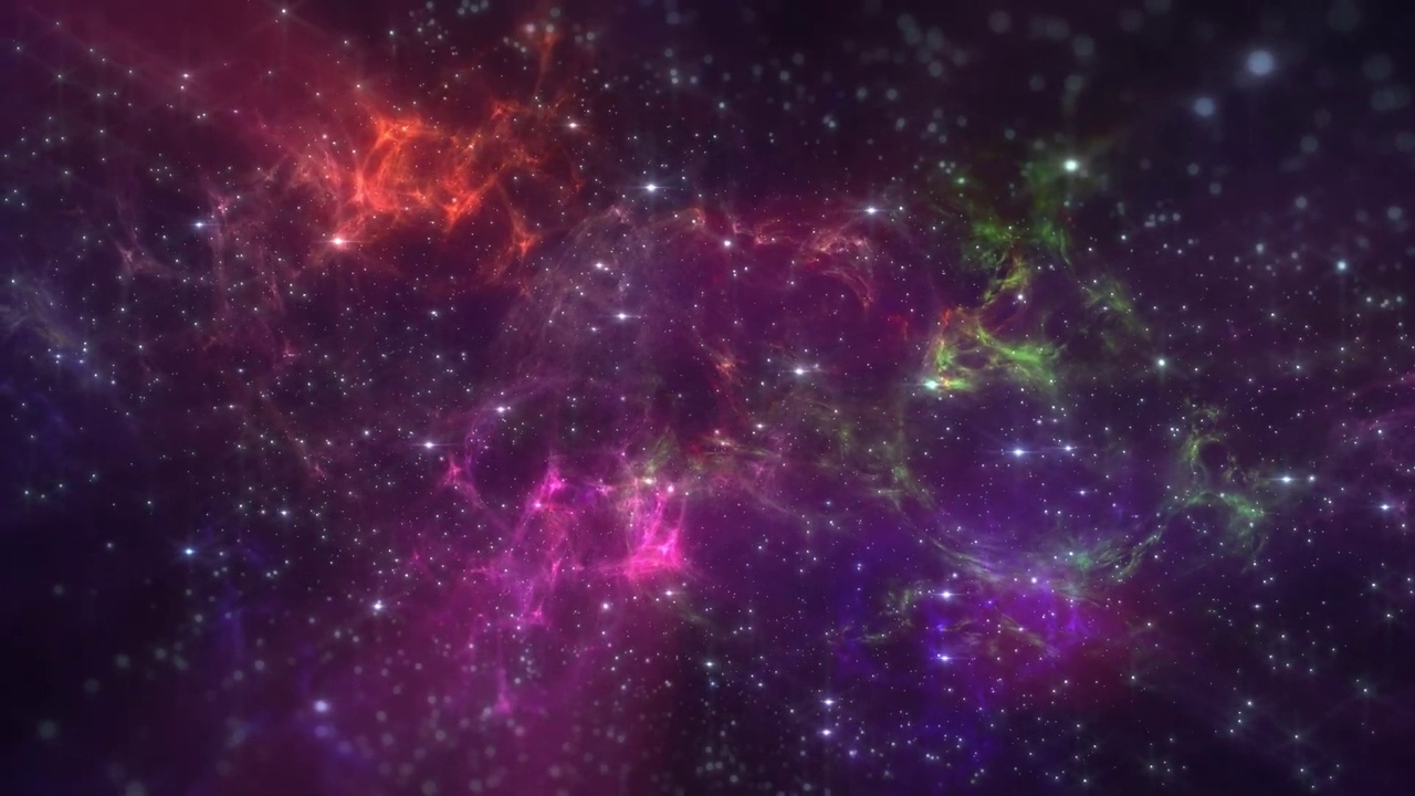 详情图-闪亮的星系粒子动画背景