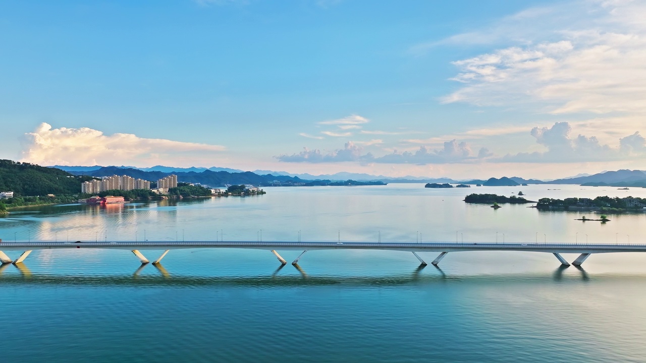 詳情圖-美麗的千島湖自然景觀的航拍鏡頭，在淳安，杭州，浙江省，中國。