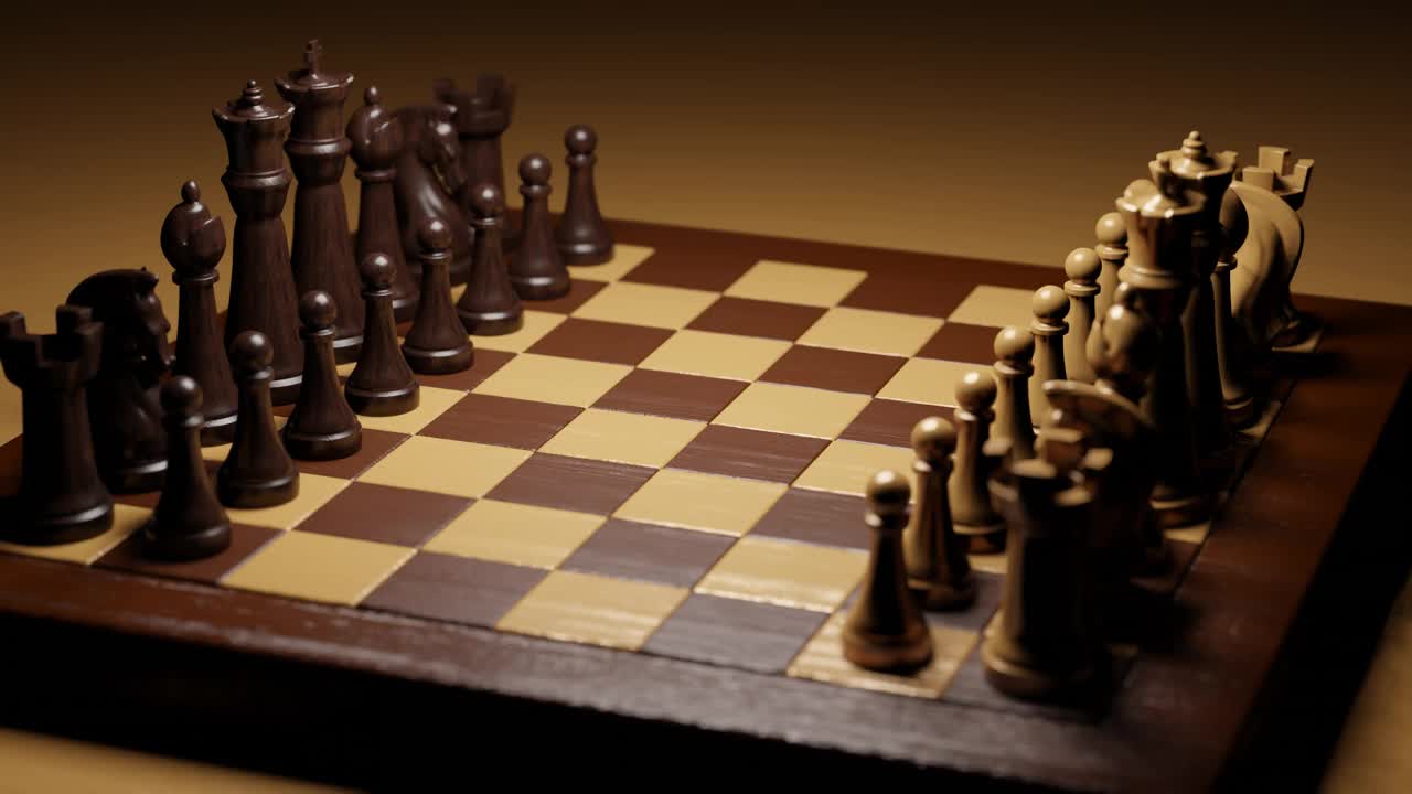 象棋游戏。棋盘上的数字。分析，战略概念。战略思考。