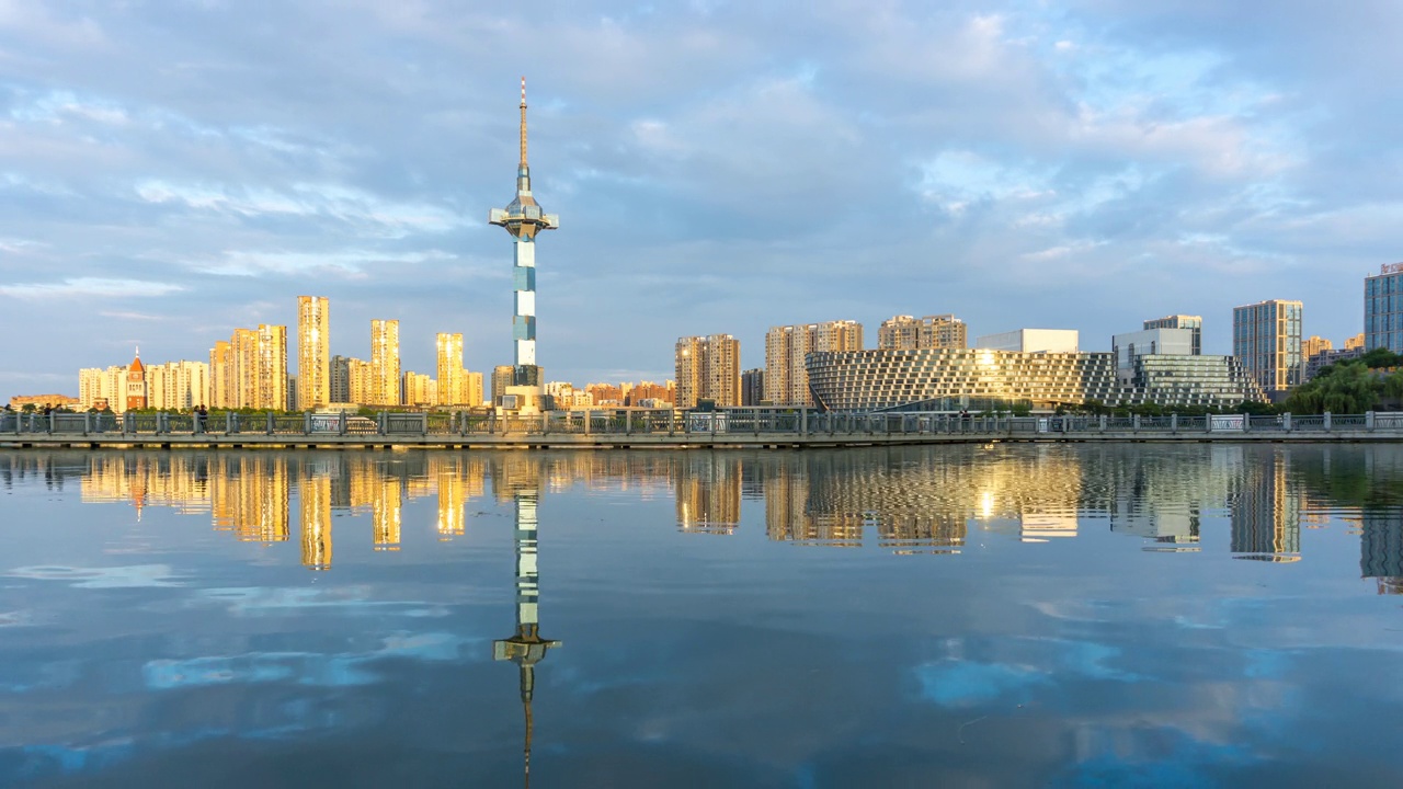 盐城市景全景航拍