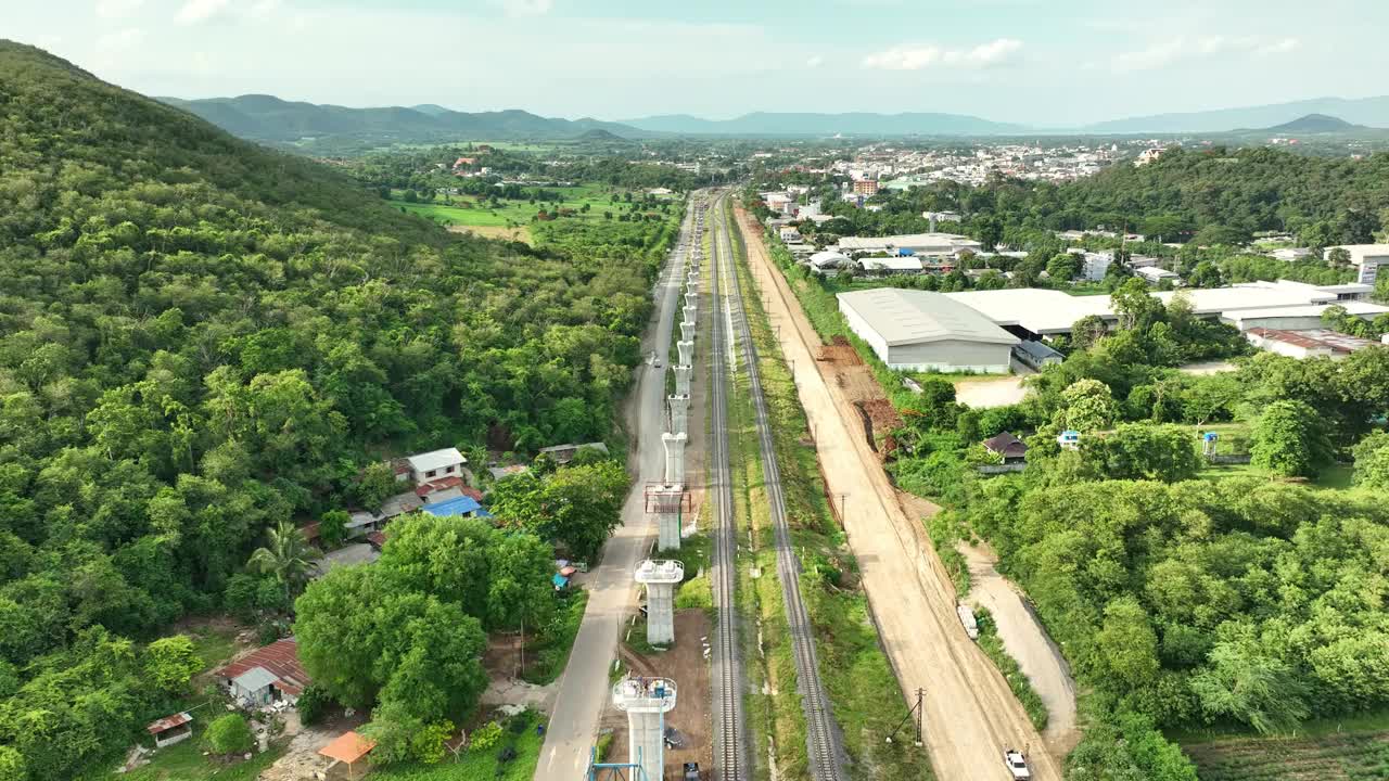 鐵路建設(shè)。