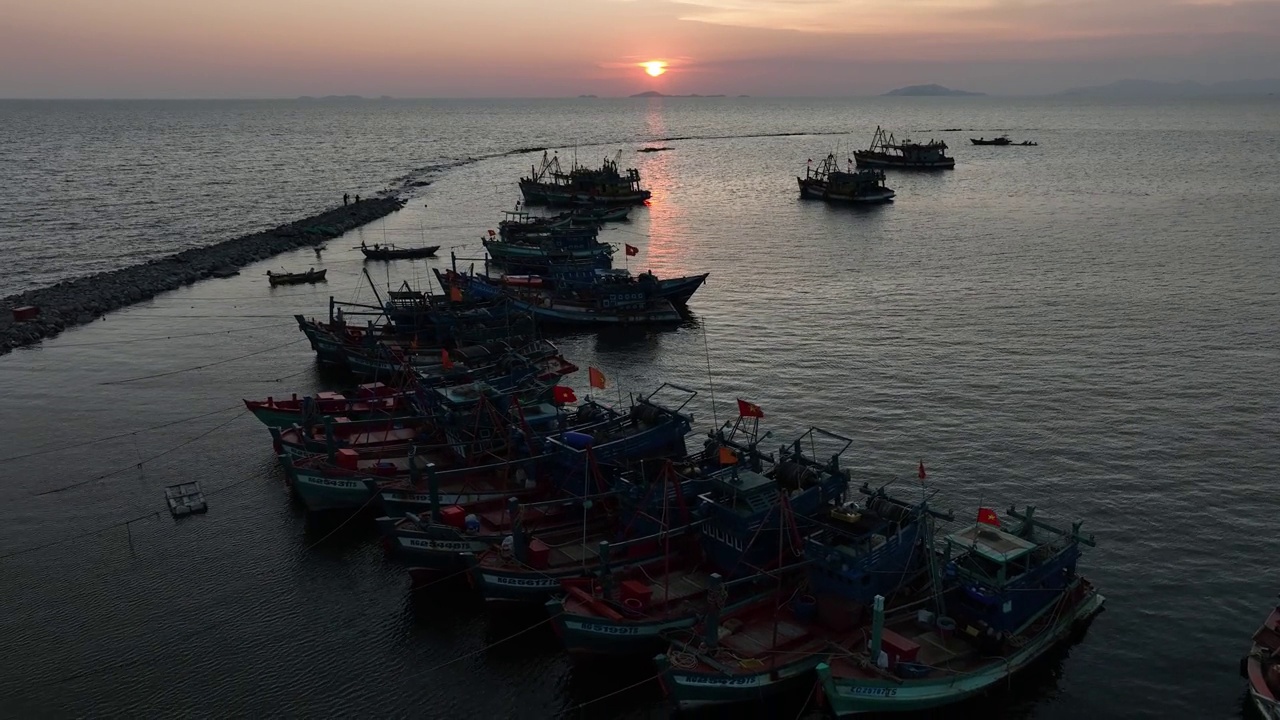 夕阳在梅奈海，下天市，江西省