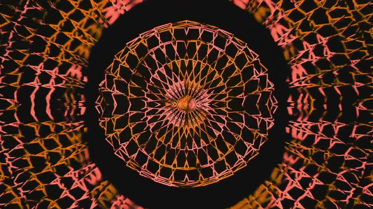 詳情圖-無縫循環(huán)曼陀羅3D萬花筒迷幻的迷幻的未來主義的意識傳統(tǒng)隧道圖案冥想背景視頻放松民族彩色圖案脈輪昆達里尼瑜伽