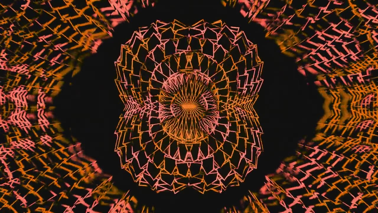 詳情圖-無縫循環(huán)曼陀羅3D萬花筒迷幻的迷幻的未來主義的意識傳統(tǒng)隧道圖案冥想背景視頻放松民族彩色圖案脈輪昆達里尼瑜伽