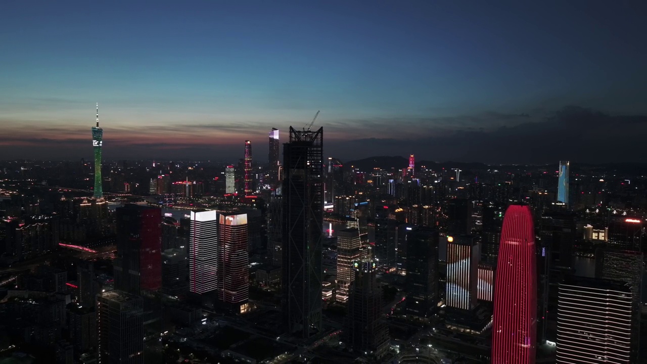 中国广州城市夜景