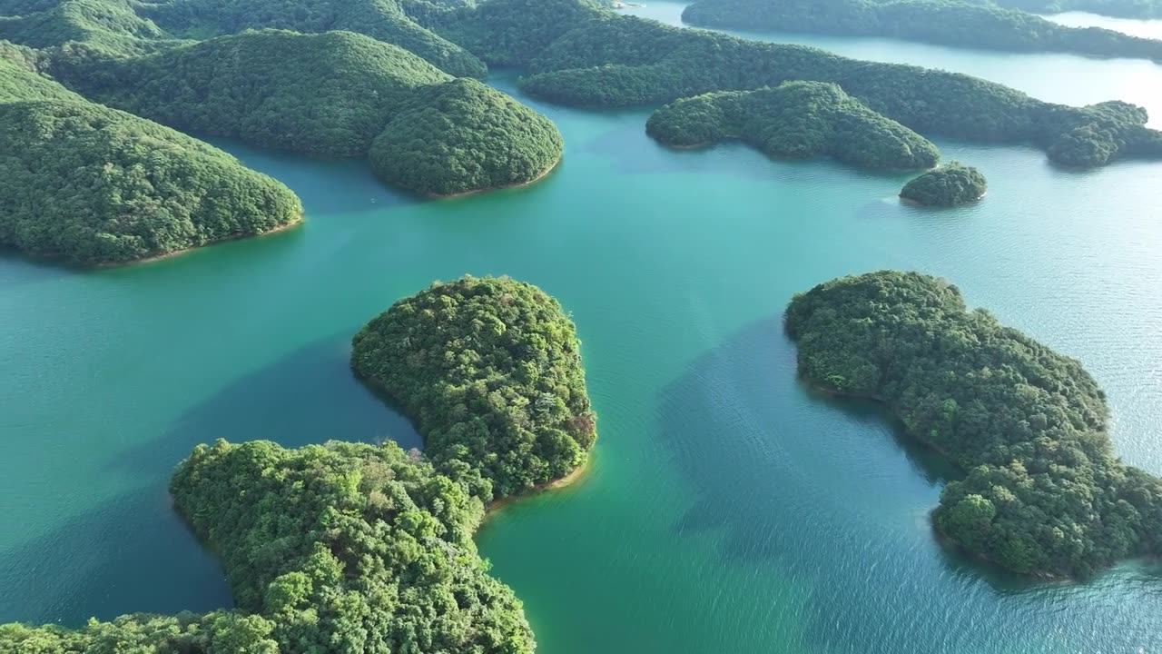 詳情圖-千島湖景觀航拍，中國杭州