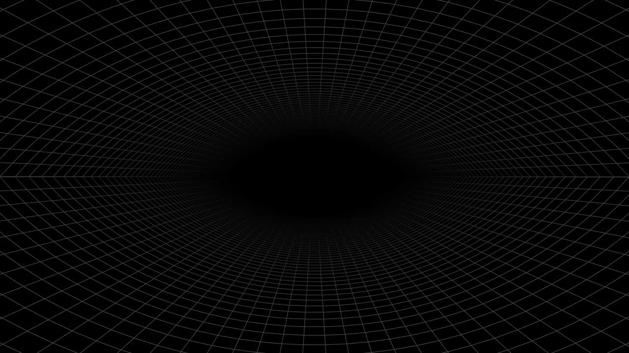 复古未来的80年代背景4K。Synthwave线框网无缝循环。抽象数字曲面。八九十年代复古未来主义，复古浪潮网络。复古科幻未来的80年代景观。