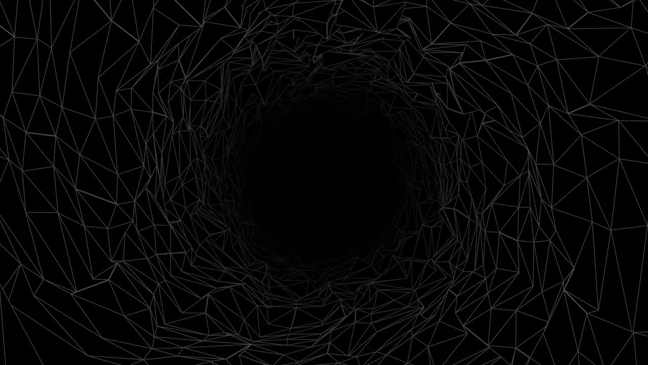 复古未来的80年代背景4K。Synthwave线框网无缝循环。抽象数字曲面。八九十年代复古未来主义，复古浪潮网络。复古科幻未来的80年代景观。