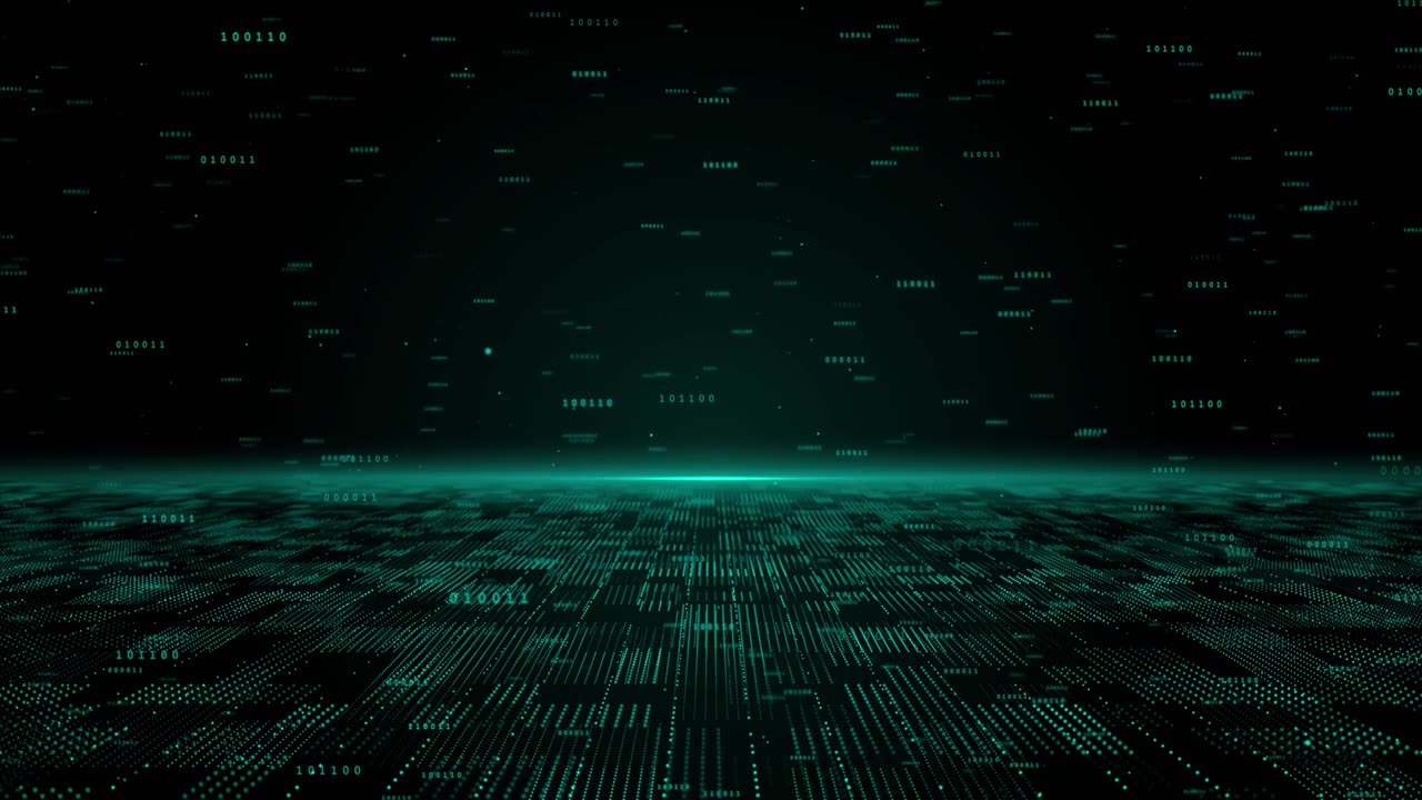 详情图-数字数据流背景。大数据技术线。5G无线数据传输。