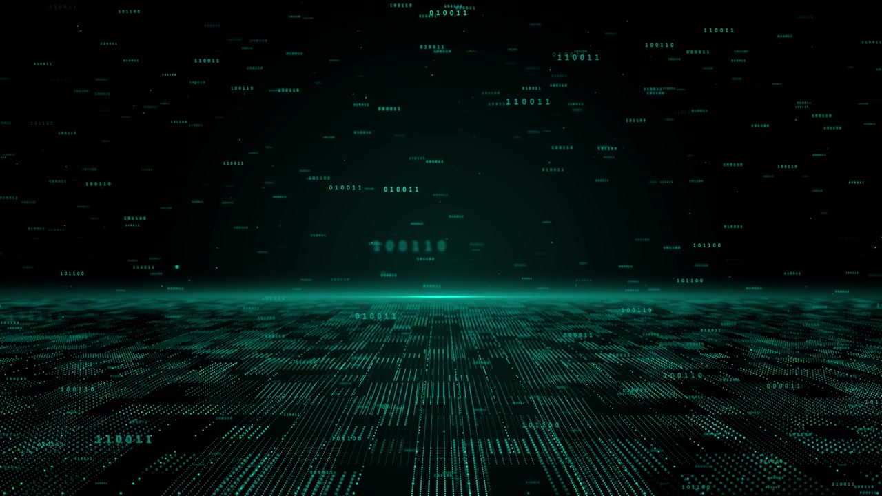 详情图-数字数据流背景。大数据技术线。5G无线数据传输。