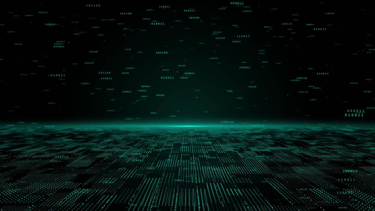详情图-数字数据流背景。大数据技术线。5G无线数据传输。