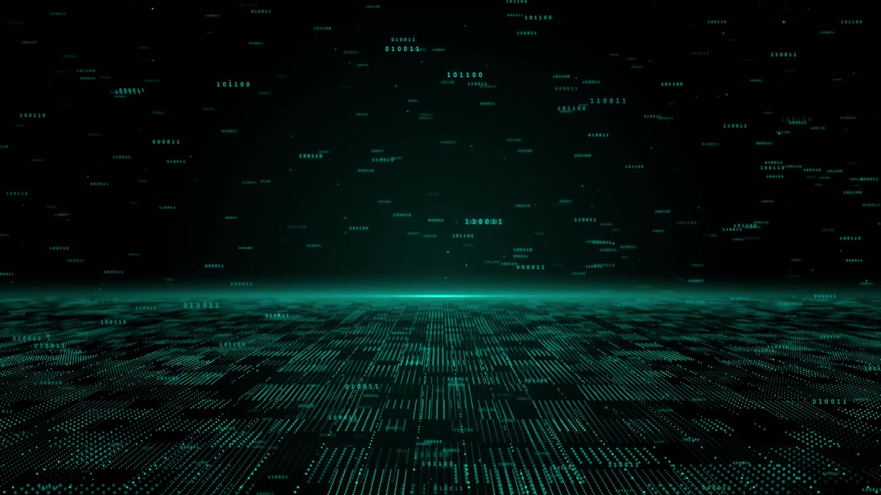 详情图-数字数据流背景。大数据技术线。5G无线数据传输。