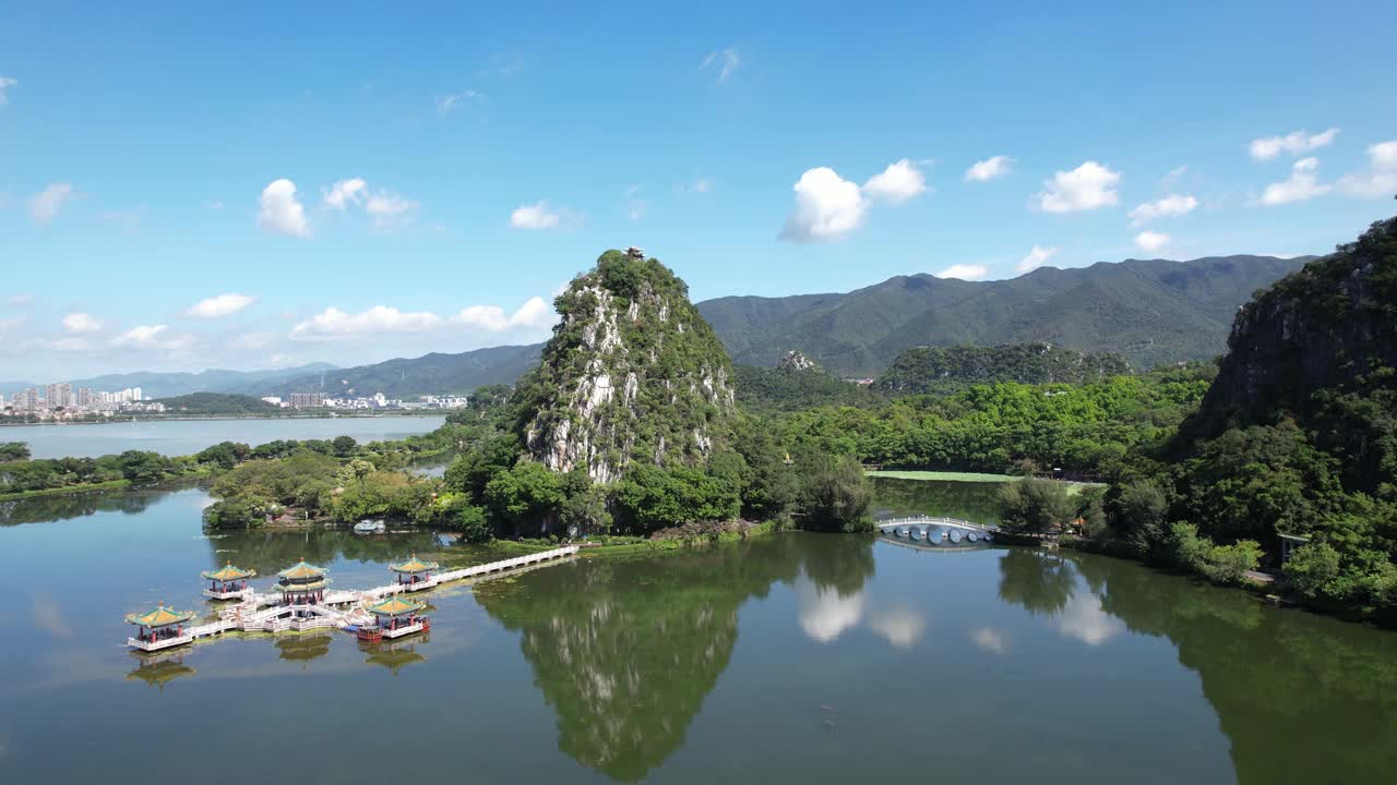 肇庆市七星洞航拍图