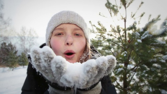 吹雪花