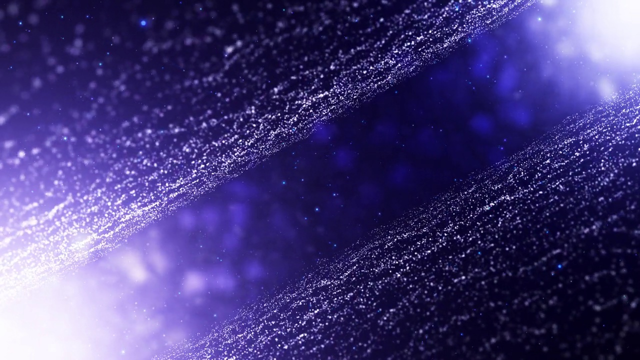 2024动画新年快乐。星雨。抽象的运动背景，闪亮的彩色粒子。新年背景。新年和圣诞节2024年，2023年的背景。无缝4K循环视频。