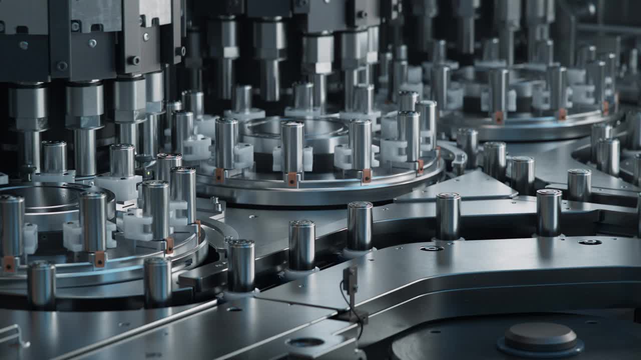 电池生产用工业机械。汽车工业输送带用大容量电池。高压电动汽车用锂离子电池制造工艺。