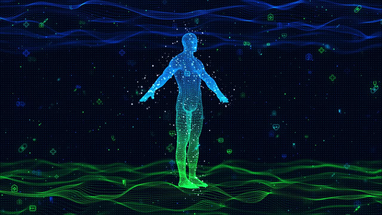 医疗技术理念。三维渲染