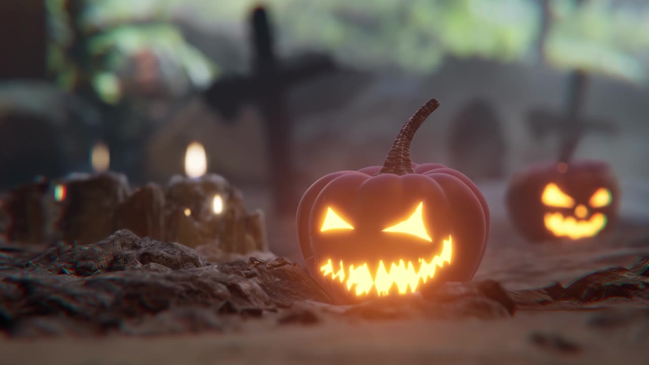 詳情圖-用我們令人驚嘆的高質(zhì)量庫存照片集合捕捉萬圣節(jié)的怪異魔力，非常適合為您的創(chuàng)意項目添加一絲怪異。(loopable)