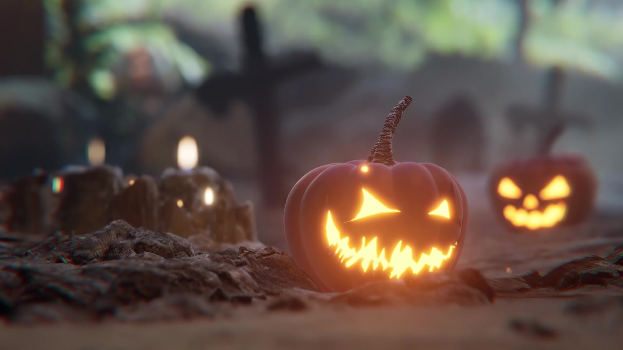 詳情圖-用我們令人驚嘆的高質(zhì)量庫存照片集合捕捉萬圣節(jié)的怪異魔力，非常適合為您的創(chuàng)意項目添加一絲怪異。(loopable)