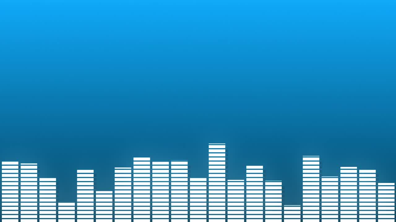 声波效果，音频均衡器背景动画。