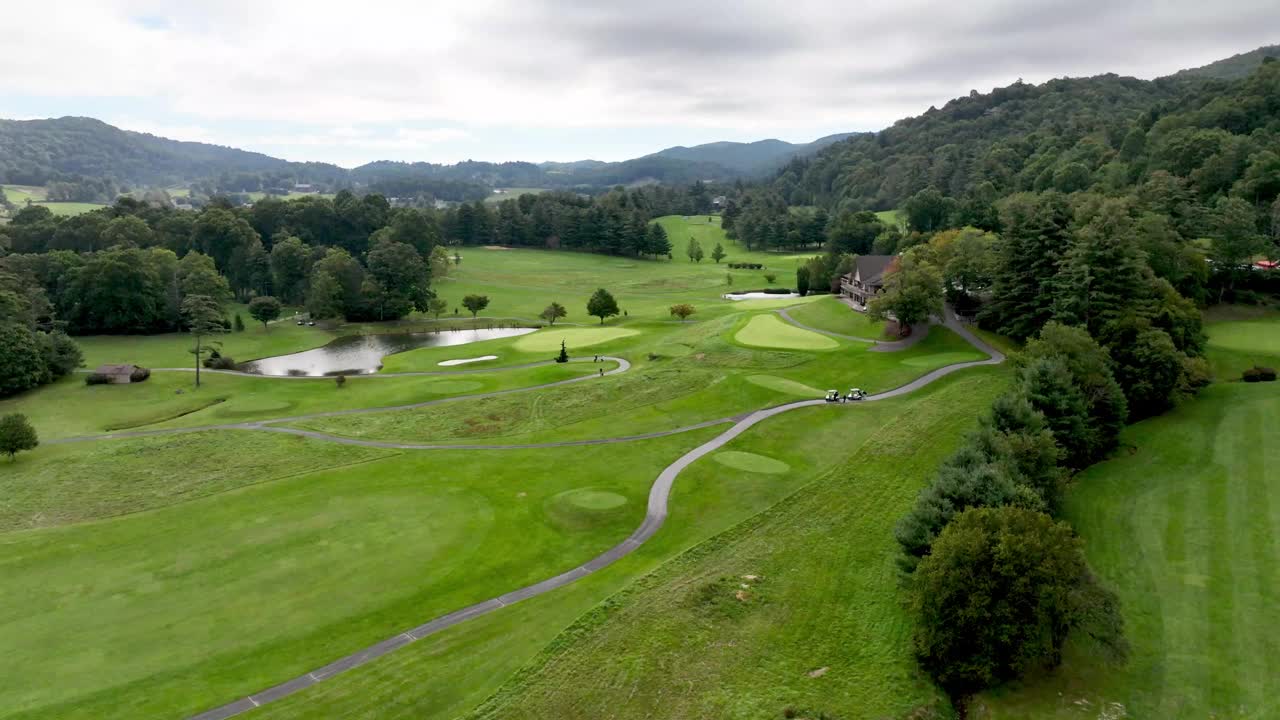 北卡罗莱纳州布恩市布恩高尔夫球场的俱乐部会所