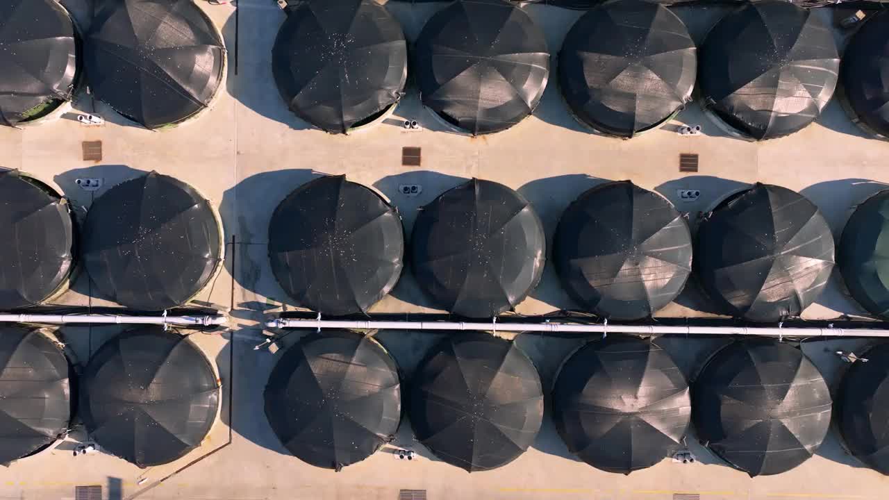 斯托尔特海上农场笼子的鸟瞰图-空中