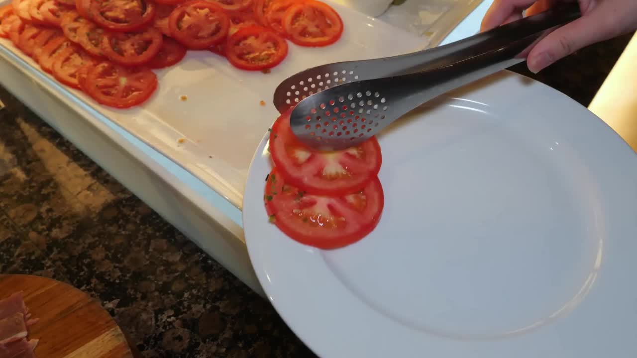 美食餐厅呈献的蔬菜