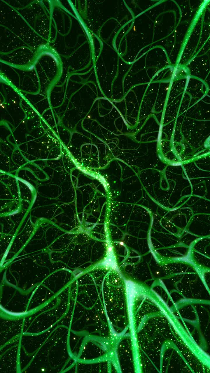 微生物群智能藻类垂直绿色能量粒子VJ环