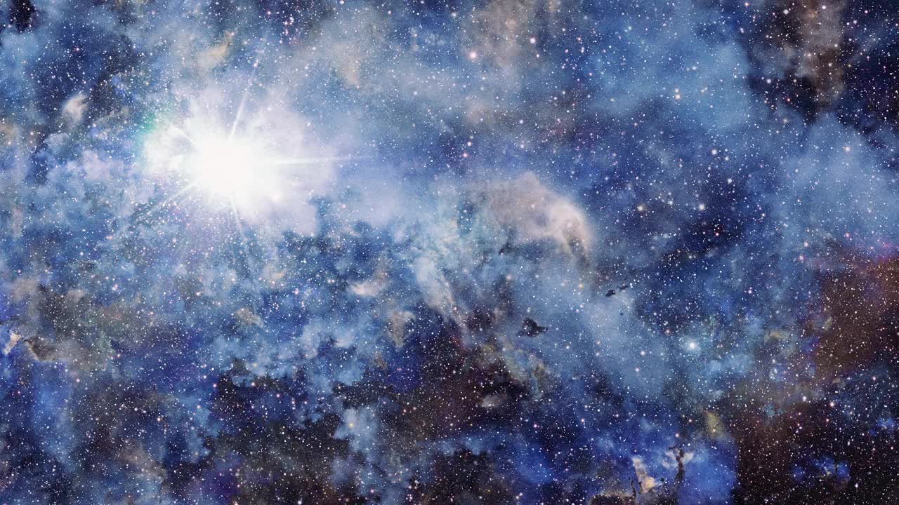 多云星云后面的太阳