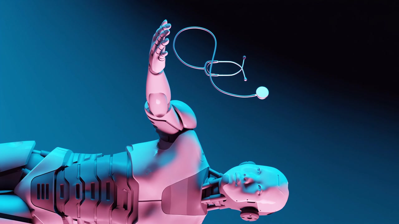 詳情圖-采購產品醫療機器人手持聽診器，3D渲染，人形機器人，機器人技術，人工智能，醫療技術，垂直