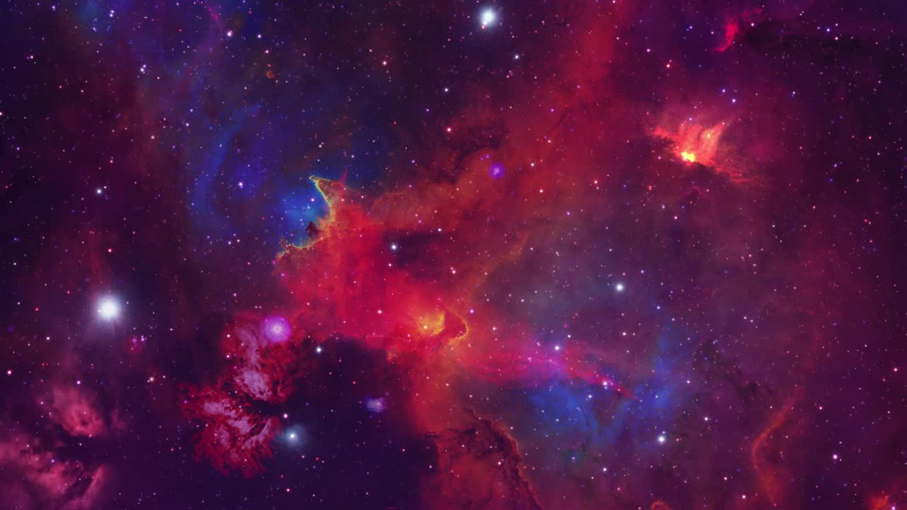 与星云和恒星一起穿越太空