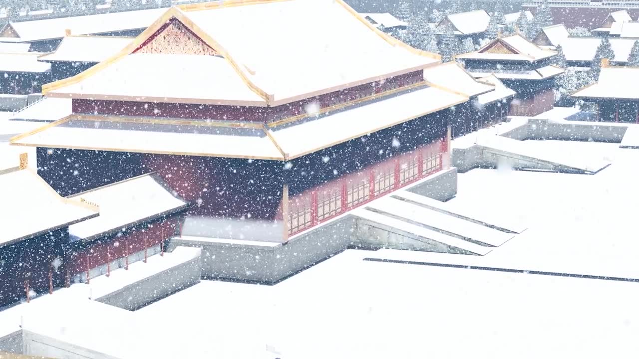詳情圖-北京故宮博物院冬天下雪