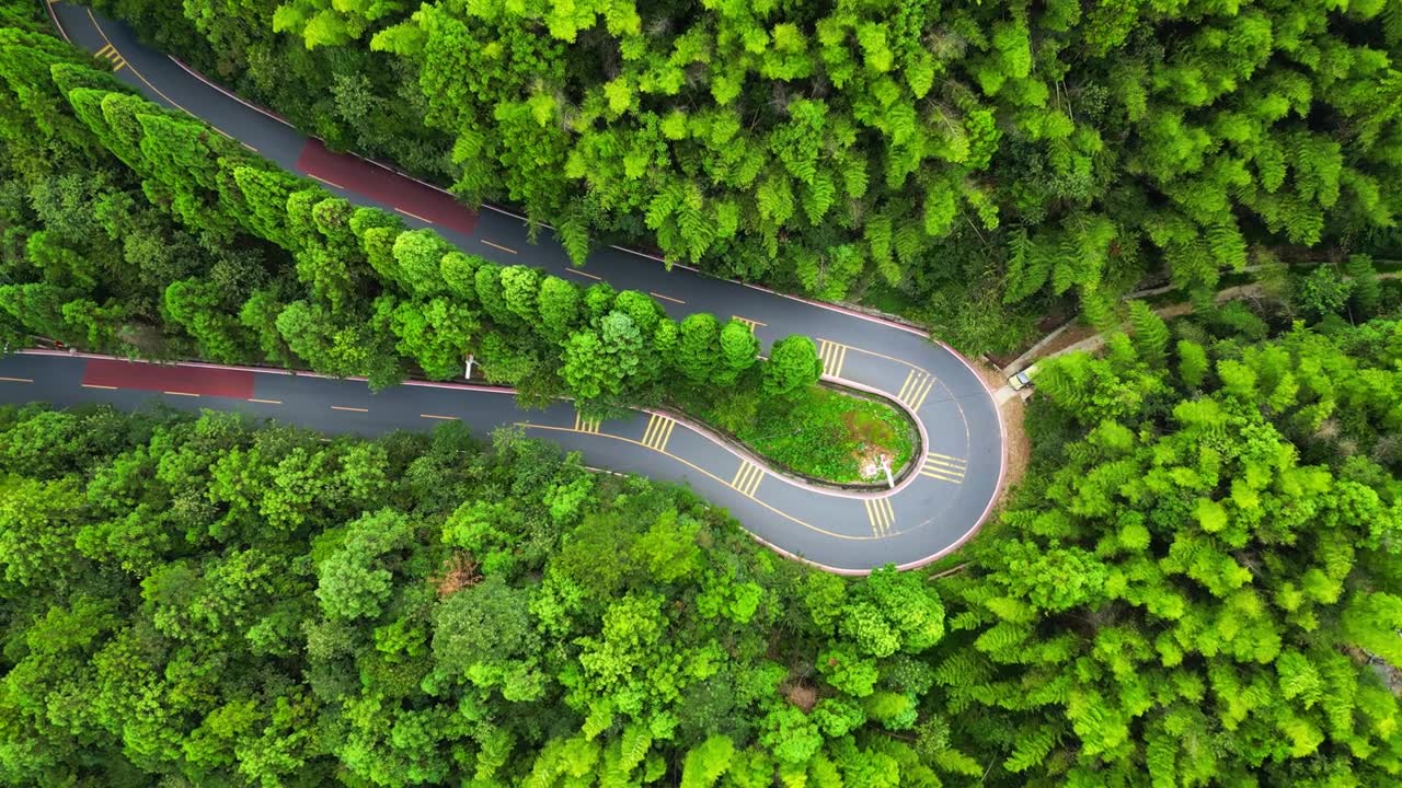 詳情圖-井岡山公路航拍圖